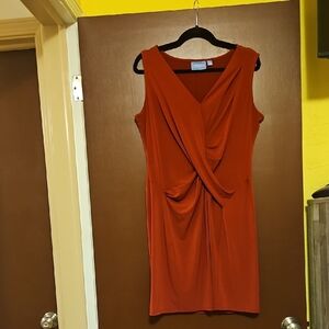 Elegant Red Sleeveless Dress